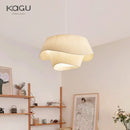 Axyaa Retro Bedroom Chandelier Cream Fabric Nordic Living Room Light