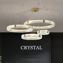 Axyaa Italian-Style Grand Villa Crystal Chandelier, Modern Minimalist Lighting Fixtures for Dining Room & Bedroom