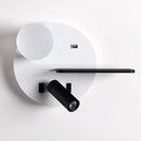 Axya USB Wall Lamp Fast Charging Bedroom Spotlight Shelf Reading Light