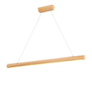 Axyaa Nordic Wood Round Bar Pendant Lamp for Living Dining Room - LED Light
