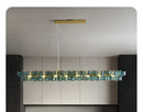 Axyaa Retro Luxury Glass Chandeliers for Dining Living Room Hotel Decor