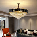 Axyaa Modern Crystal Ceiling Chandelier LED Living Dining Room Lights Luxe Elegant Lighting