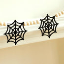 Axyaa Halloween Spiderweb Wood Bead Garland Wall Hanging for Home & Party Decor