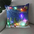 Axyaa LED Christmas Light Pillowcase 45cm - Super Soft Polyester Home Decor