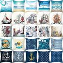 Axyaa Sailing Anchor Sofa Cushion Cover - Summer Beach Pillow for Home Decoration