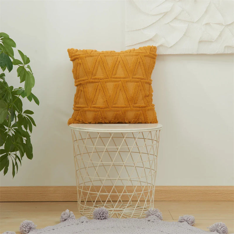 Axyaa Short Plush Pillow Cover Set for Autumn Home Decor
