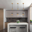 Axya Nordic Study Chandelier, Retractable Pendant Light with Lift Pulley