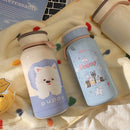 Axyaa Kawaii Puppy Stainless Steel Thermos Water Bottle for Girls