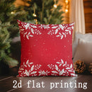 Axyaa Christmas Plaid & Snowflake Pillow Covers for Sofa, Bedroom, Car - Rectangular Back Cushion