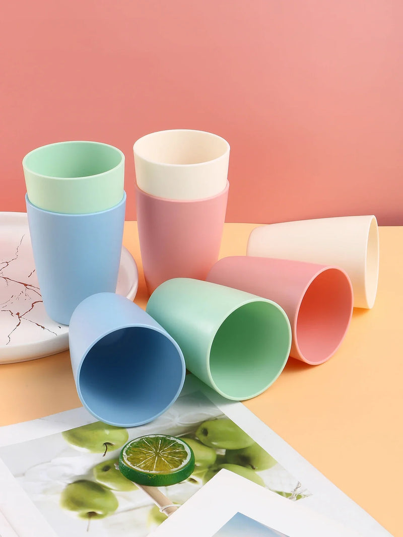 Colorful Reusable Plastic Cups, PP Material, Ideal for Camping, Picnic, Kitchen - Axyaa