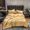 Axyaa Ice Silk Embroidered Quilt Set - Luxury European Style Cooling Blanket