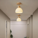 Axyaa Striped Glass LED Chandelier: Nordic Style Ceiling Light for Home Decor