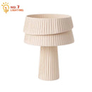 Axyaa Cream Wind Mushroom Table Lamp LED Retro Atmosphere Decorative Desk Light