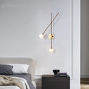 Axyaa Nordic Glass Pendant Wall Sconce, Minimalist Design for Foyer, Bedroom, Office, Coffee Shop