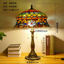 Axyaa Dragonfly Tiffany Table Lamp Glass Art Decor LED Luminaria