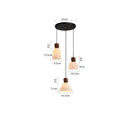 Axyaa Walnut Ceramic Nordic LED Pendant Lights: Modern Japanese Style for Home, Cafe, Restaurant.