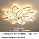 Axyaa Creative Leaves LED Ceiling Lamp for Modern Living Room Decor