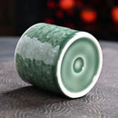 Axyaa Lotus Celadon Tea Cups: Large Ceramic Master Single Cup, Simple & Elegant Cloud Pattern