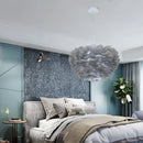 Axyaa Nordic Feather Pendant Light: Modern LED Lamp for Living Room, Bedroom, Dining, Children's Room