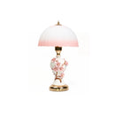 Axyaa Peach Blossoms LED Table Lamp with Frosted Glass Shade