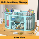 Axyaa Mesh Desk Organizer with 9 Compartments and Drawers, Pencil Holder for Office