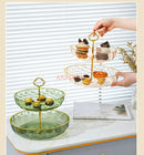 Axyaa Multi-Layer Snack Tray Set for Family Tea Table and Living Room