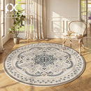 Axyaa French Round Carpet: Non-Slip, Waterproof, Anti-Fouling Rug for Living Room, Bedroom, and Sofa
