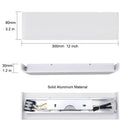 Axyaa Modern LED Wall Sconces - Up and Down Aluminum Bedside Lights for Living Room and Corridor