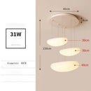 Axyaa Minimalist White Pendant Light for Salon, Dining, or Bedroom