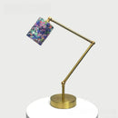 Axyaa Adjustable Metal Base Reading Lamp with Liberty Fabric Shade