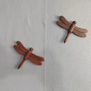 Axyaa Wooden Dragonfly Insect Pendant Creative Magnet Decor Ornament