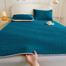 Axyaa Soft Latex Mattress Cover Quilted Protector Non-Slip Bedspread Summer Mat