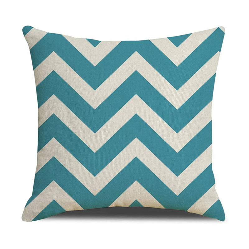 Axyaa Geometric Stripe Cushion Cover - Home & Car Pillow Decor