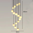 Axyaa Staircase Chandeliers for Living Room LED Pendant Light Lamps