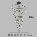 Axyaa Modern Stair Chandelier Pendant Light for Living Room - LED Indoor Ceiling Lamp