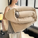 Axyaa Double Layer Milk Velvet Blanket: Warm Plush Throw for Sofa, Bed, & Nap