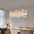 Axyaa Glass Modern Chandelier for Living, Dining & Bedroom - Interior Lighting