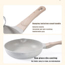 Axyaa Ceramic Non-Stick Wok Pan for Induction and Gas Stoves
