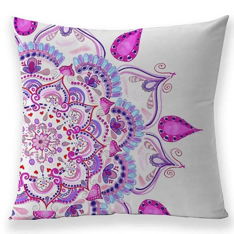 Axyaa Bohemian Mandala Pillow Case - 45*45 cm - Linen Pillowcases