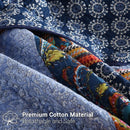 Axyaa Bohemian Paisley Patchwork Quilt Set Bedding