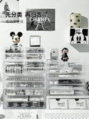 Axyaa Desk Organizer: Pen Pencil Holder with Drawer, Multi-functional Stationery Storage Box