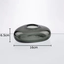 Axyaa Round Glass Vase Hydroponics Plant Pots Aesthetic Room Decor
