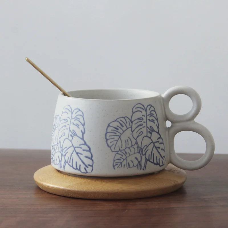 Axya Rough Pottery Coffee Cup | Handmade Ceramic Heat-resistant Mug