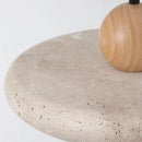 Axyaa Travertine Stone Art Pendant Light LED Chandelier for Home Decor
