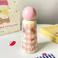 Axyaa Cute Bear Thermos Bottle 350ml Stainless Steel Vacuum Insulated Tumbler