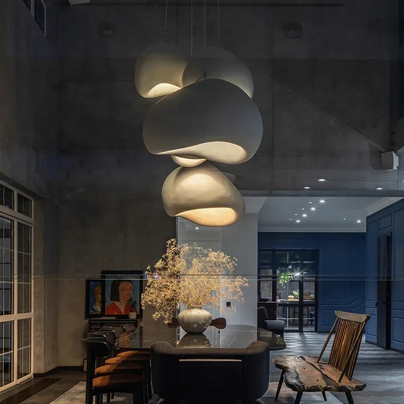 Axyaa Minimalist Wabi Sabi Chandelier for Home Dining Decor