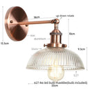 Axyaa Clear Glass LED Wall Sconce Industrial Loft Light Fixtures