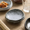 Axyaa Irregular Ceramic Dinner Plate High Foot Sushi Dessert Snack Specialty Tableware