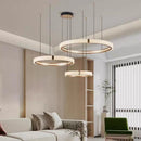 Axyaa Nordic LED Ring Pendant Lamp for Luxury Atmosphere in Living Room