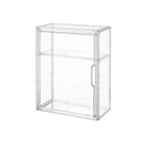 Axyaa Acrylic Stackable Storage Box with Magnetic Lid Transparent Showcase Organizer